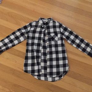 Cat and jack girls checkers flannel